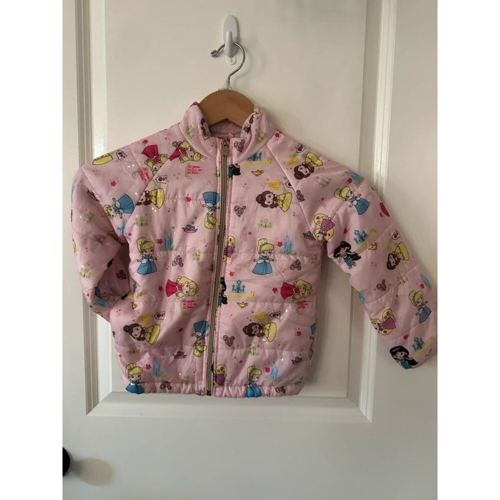 Disney Princess Girl Puffer Jacket Size 4